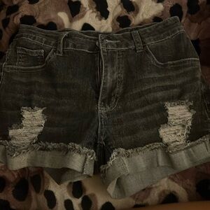 Dark grey Jean shorts size small